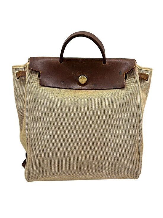 Hermes Backpack Herbag a Dos Beige Brown main image 6